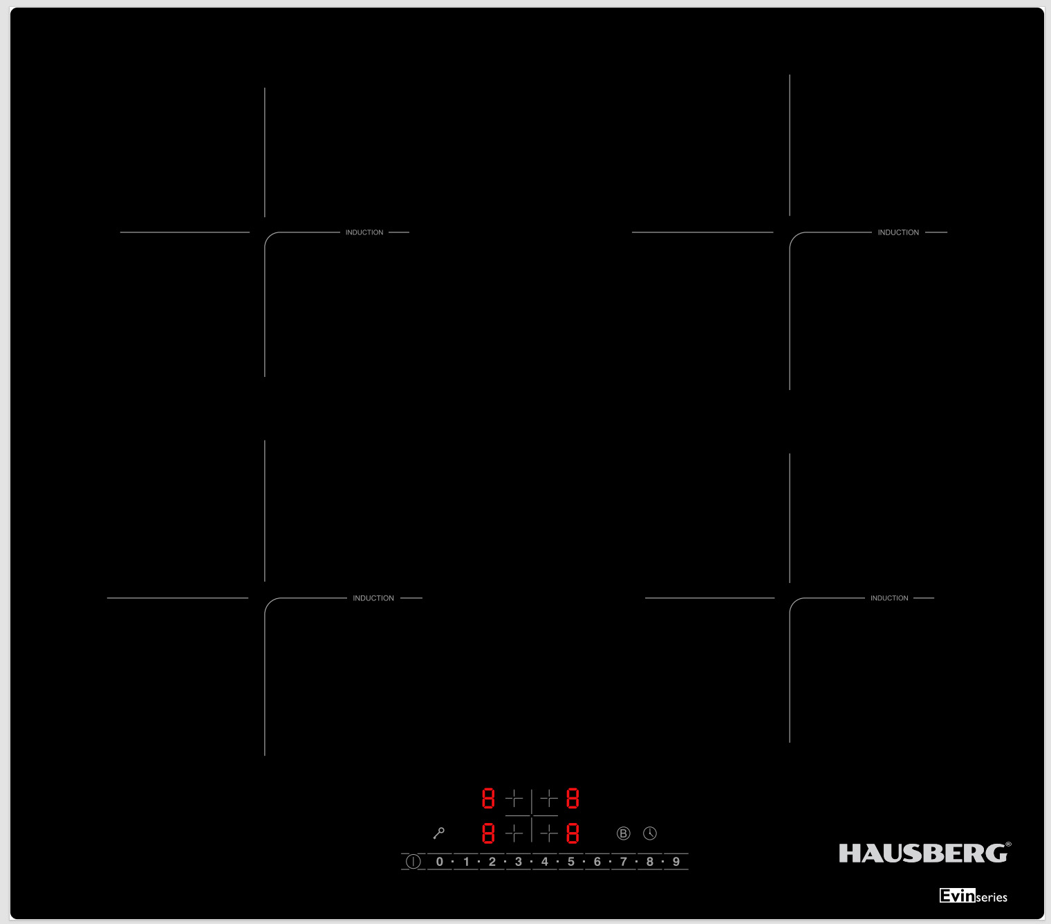 BUILT-IN 4 BURNERS INDUCTION COOKER